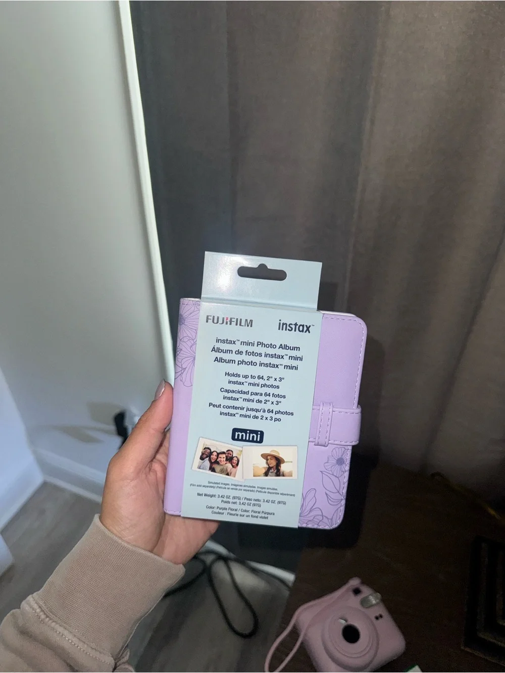 Fujifilm instax Mini Photo Album - Lavender Floral